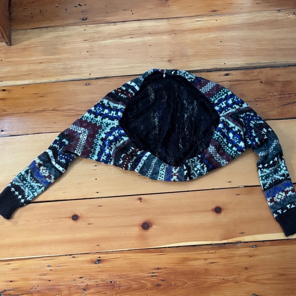Free People Colorful Knit Shrug